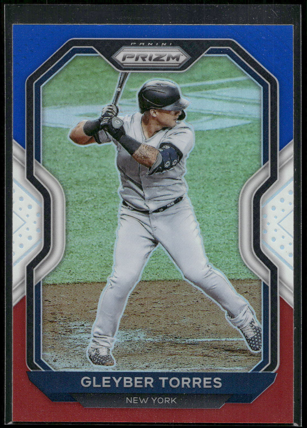 2021 Panini Prizm #199 Gleyber Torres Red/White/Blue Prizm