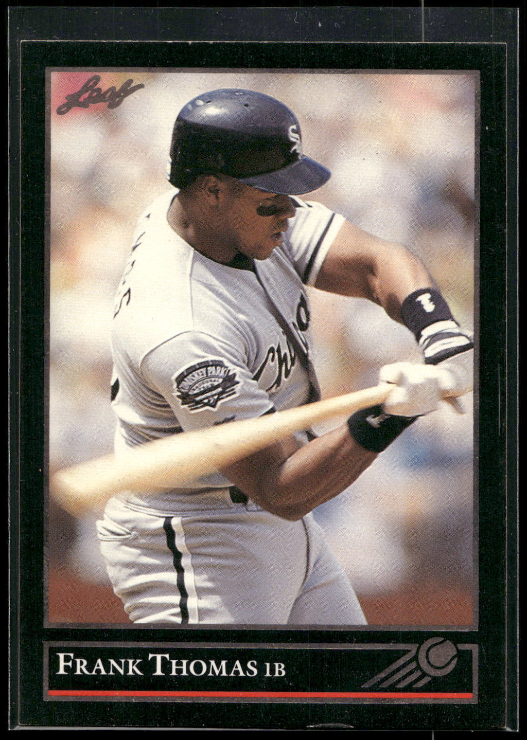 1992 Leaf #349 Frank Thomas Black Gold