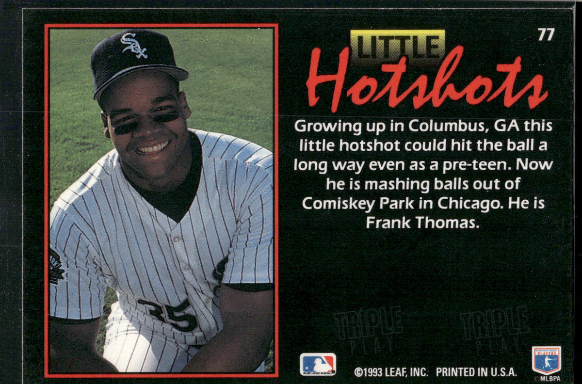 1993 Triple Play #77 Frank Thomas