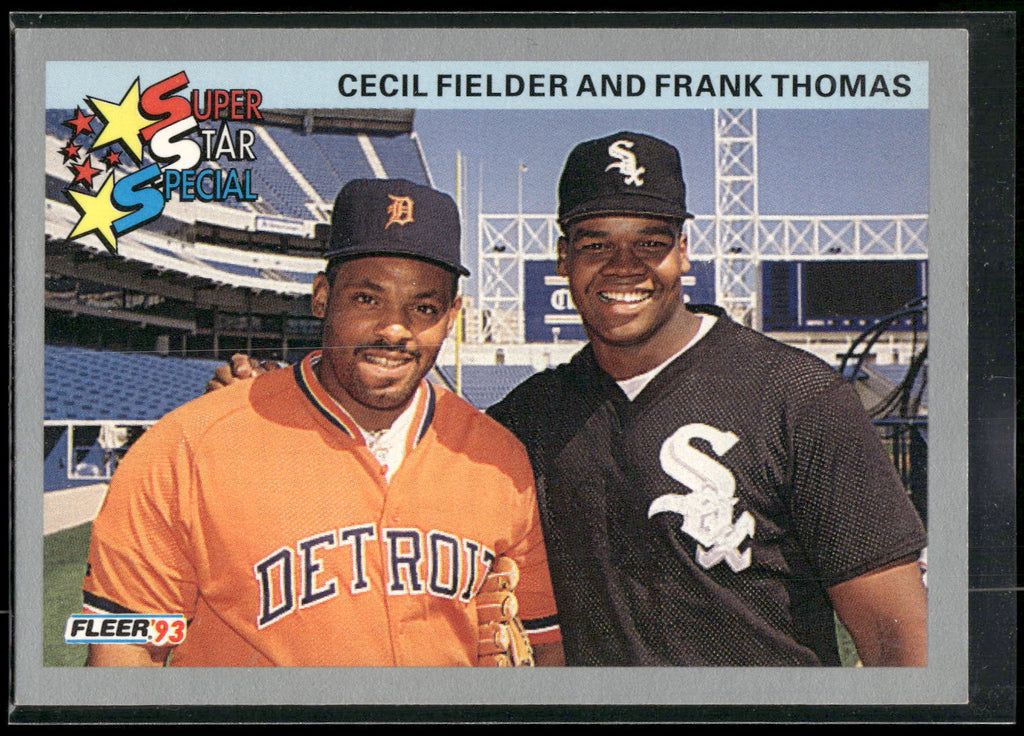 1993 Fleer #714 Power Brokers (Cecil Fielder / Frank Thomas)