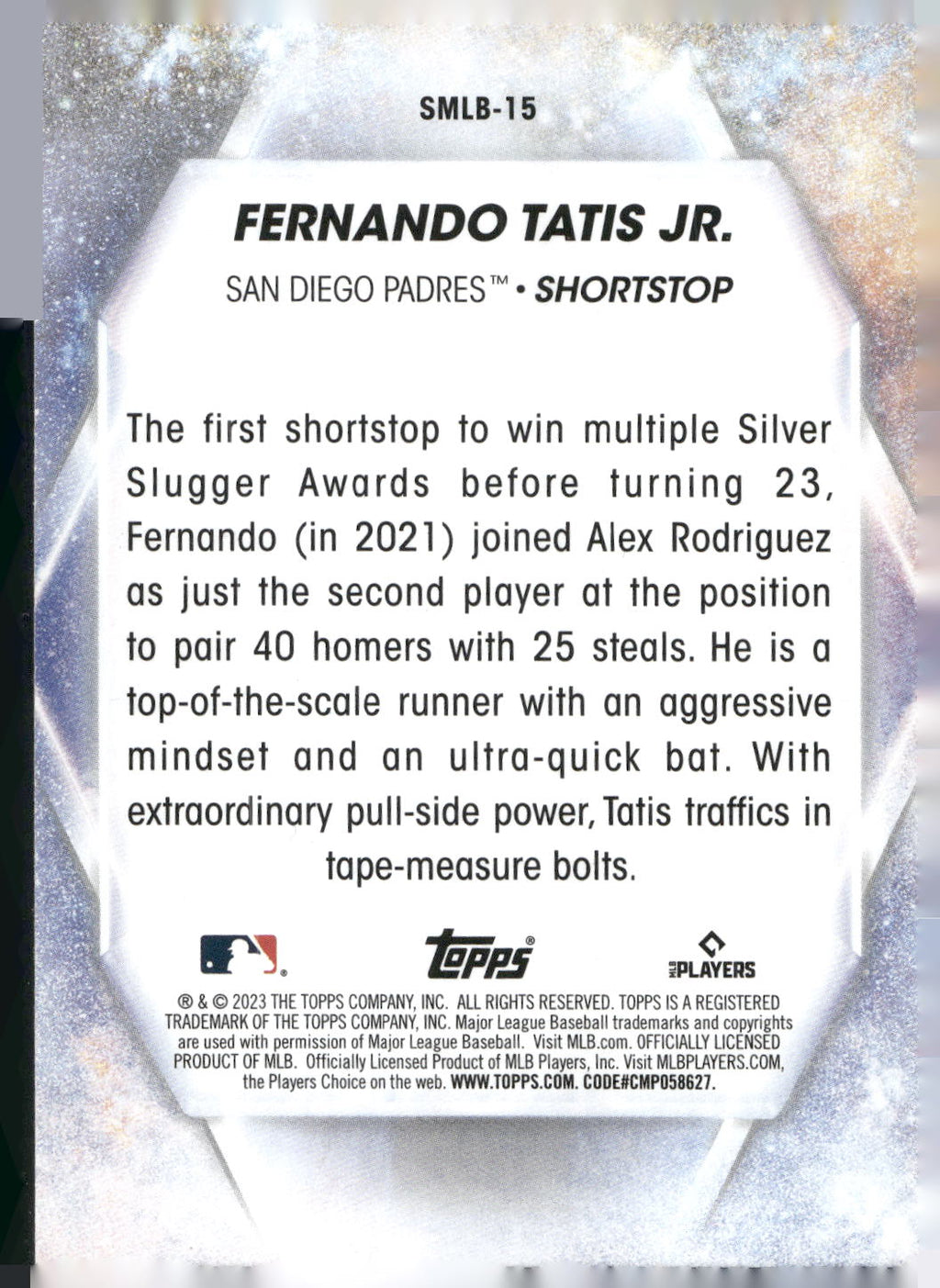 2023 Topps #SMLB-15 Fernando Tatis Jr. Stars of MLB