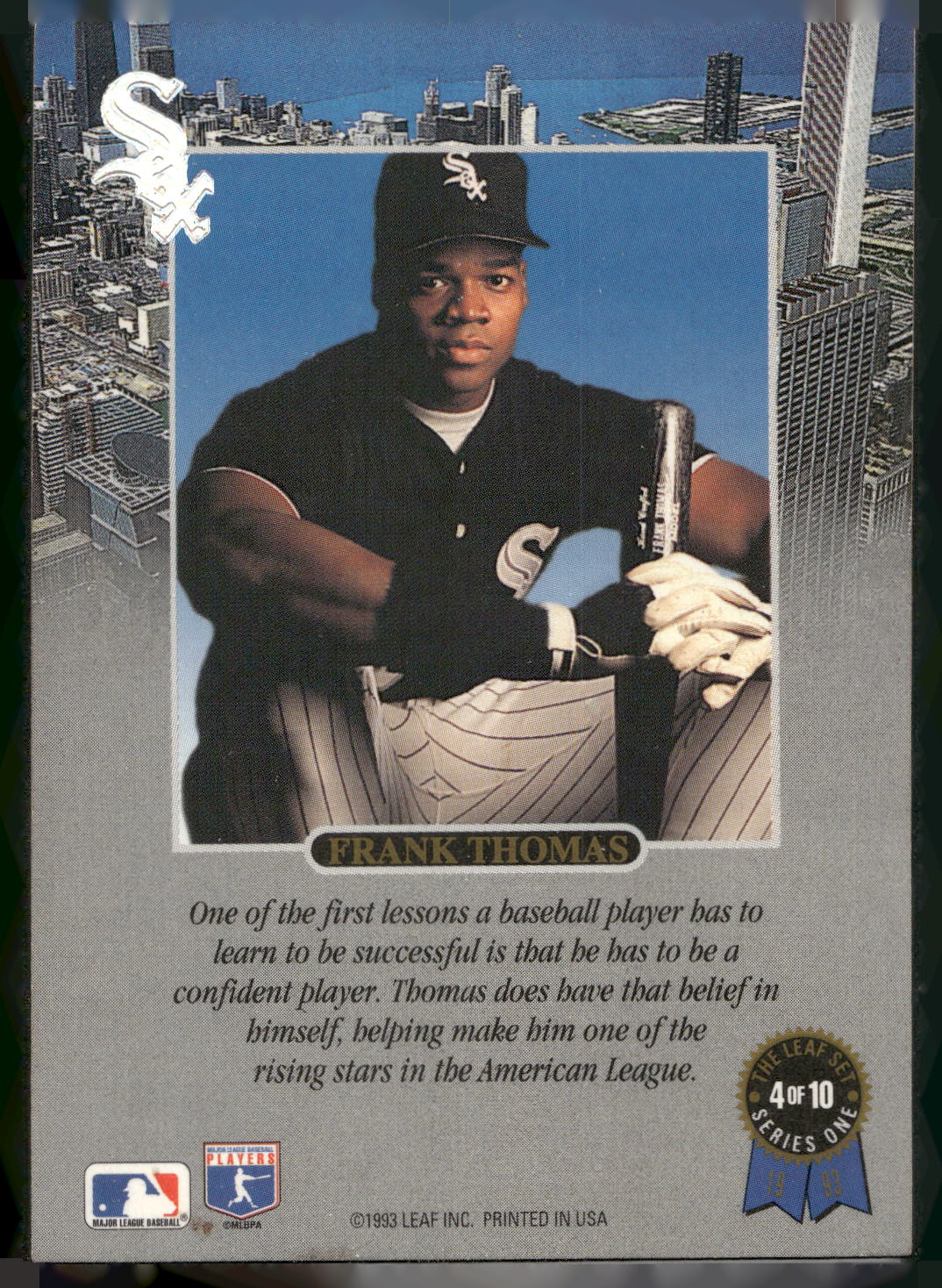 1993 Leaf #4 Frank Thomas Frank Thomas