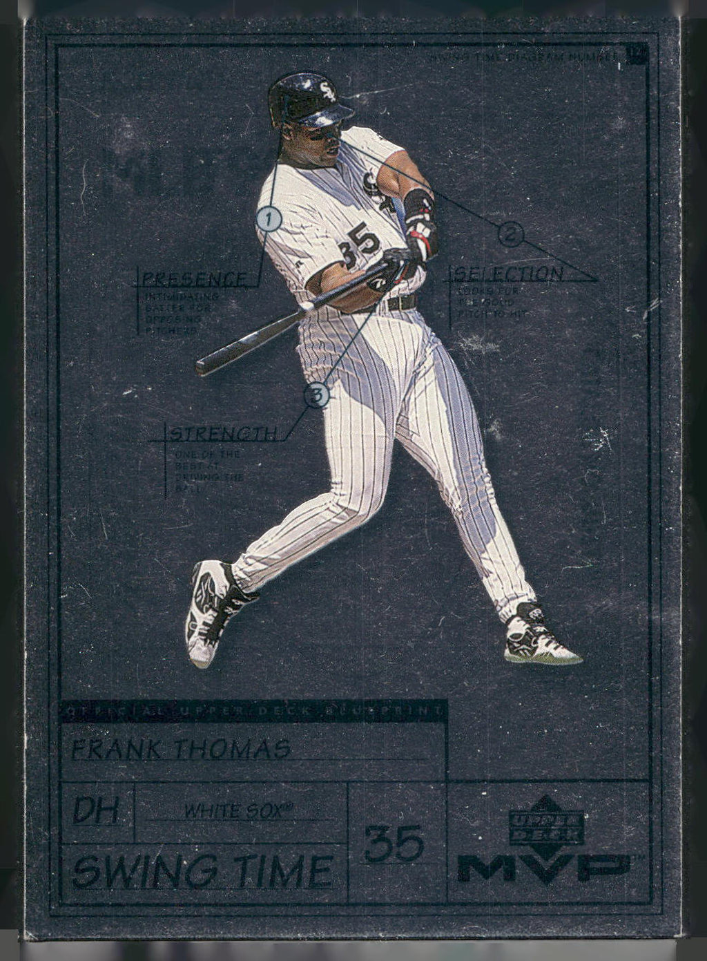 1999 Upper Deck MVP #S8 Frank Thomas Swing Time