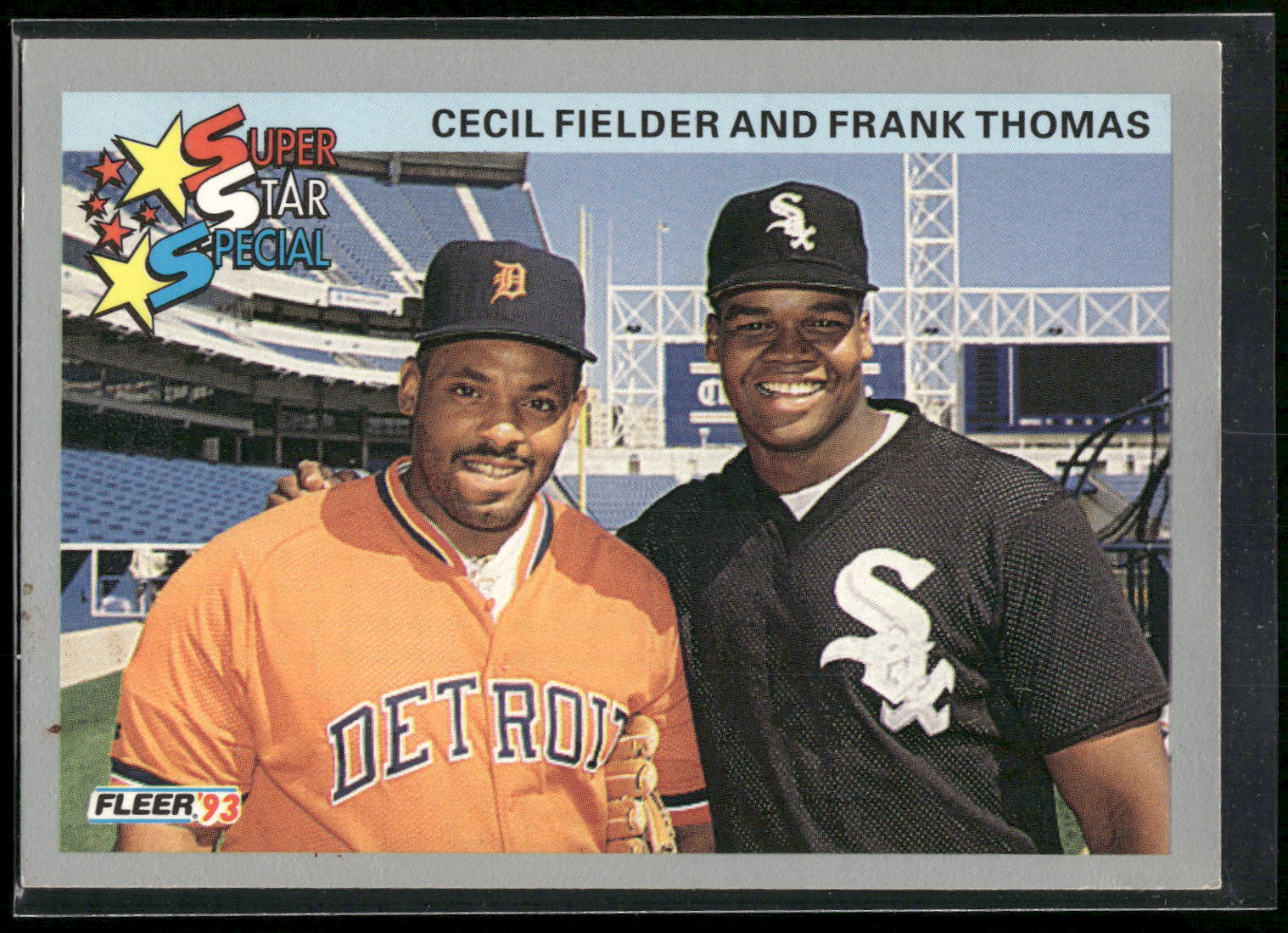 1993 Fleer #714 Power Brokers (Cecil Fielder / Frank Thomas)