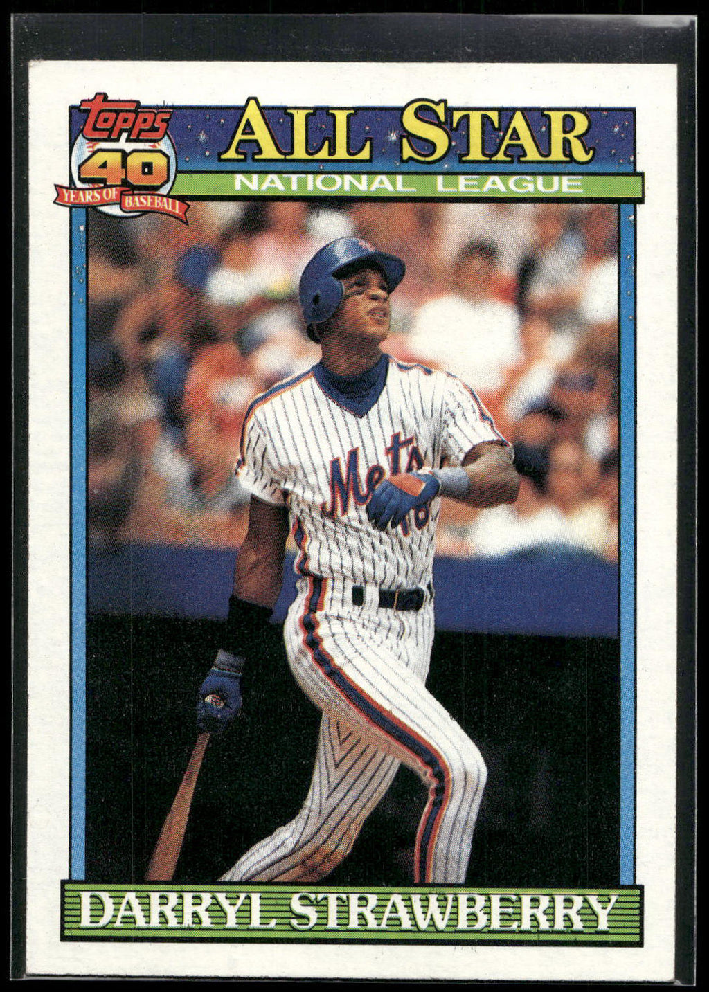 1991 Topps #402 Darryl Strawberry