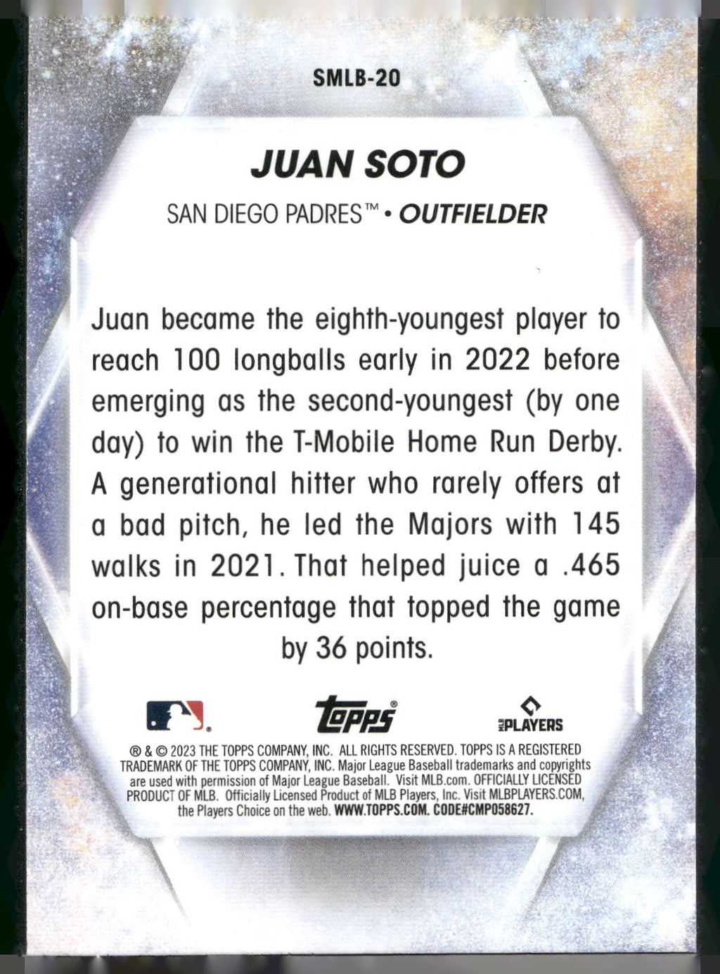 2023 Topps #SMLB-20 Juan Soto Stars of MLB