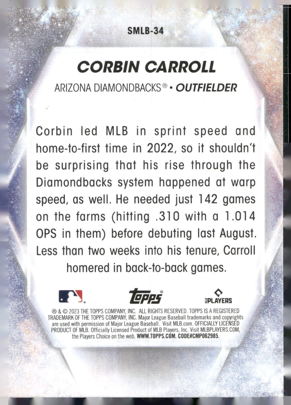 2023 Topps #SMLB-34 Corbin Carroll Stars of MLB