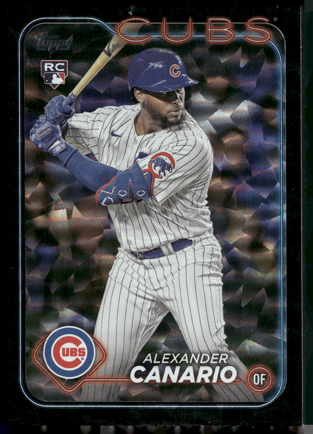 2024 Topps #452 Alexander Canario Black Crackle Foil