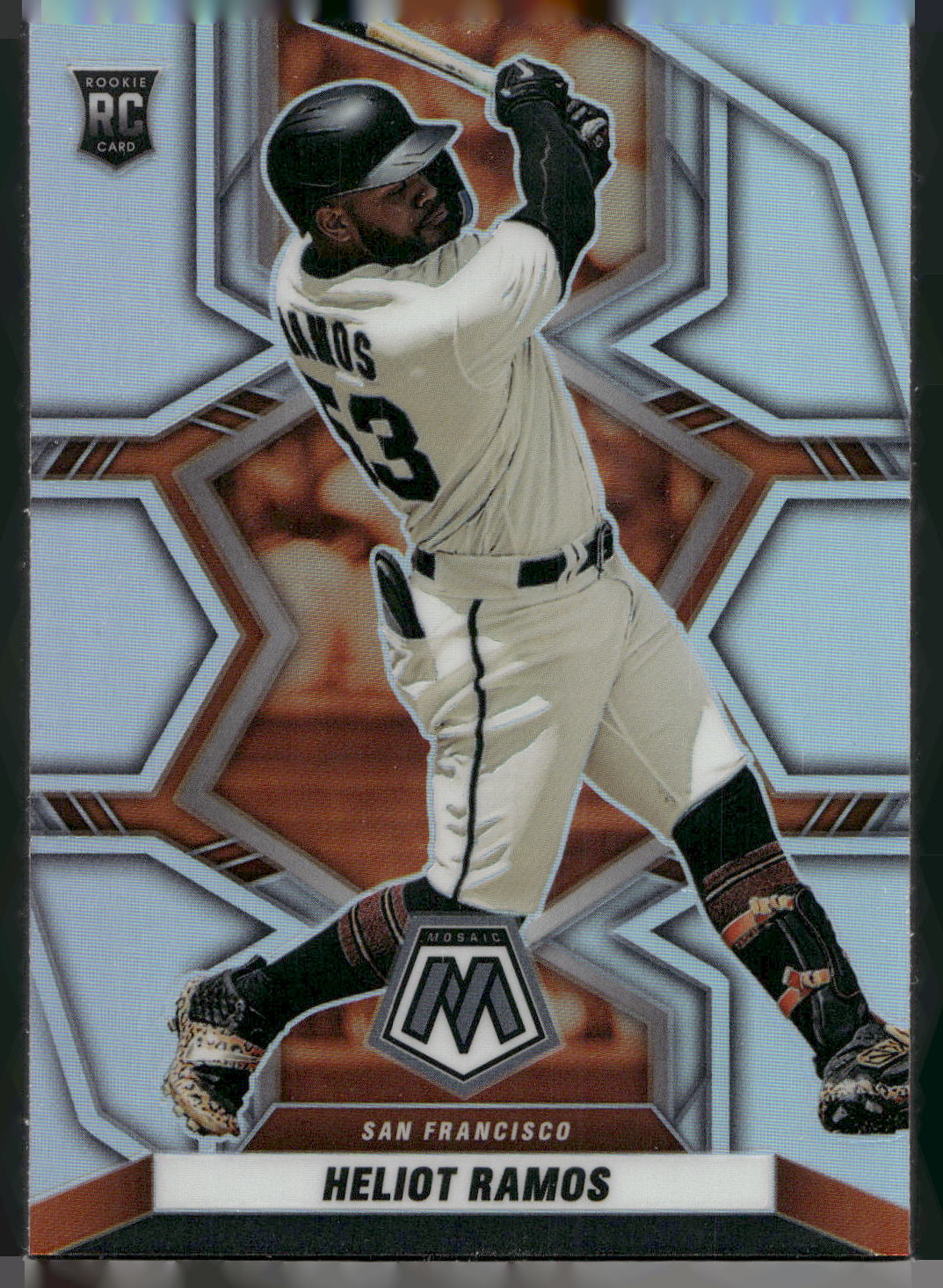 2022 Panini Mosaic #276 Heliot Ramos Silver Prizm