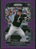 2022 Panini Prizm #228 Gavin Sheets Purple Prizm