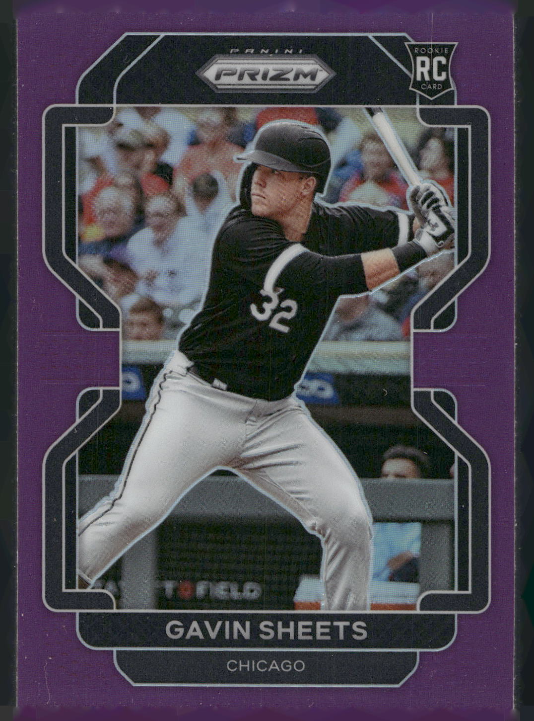 2022 Panini Prizm #228 Gavin Sheets Purple Prizm