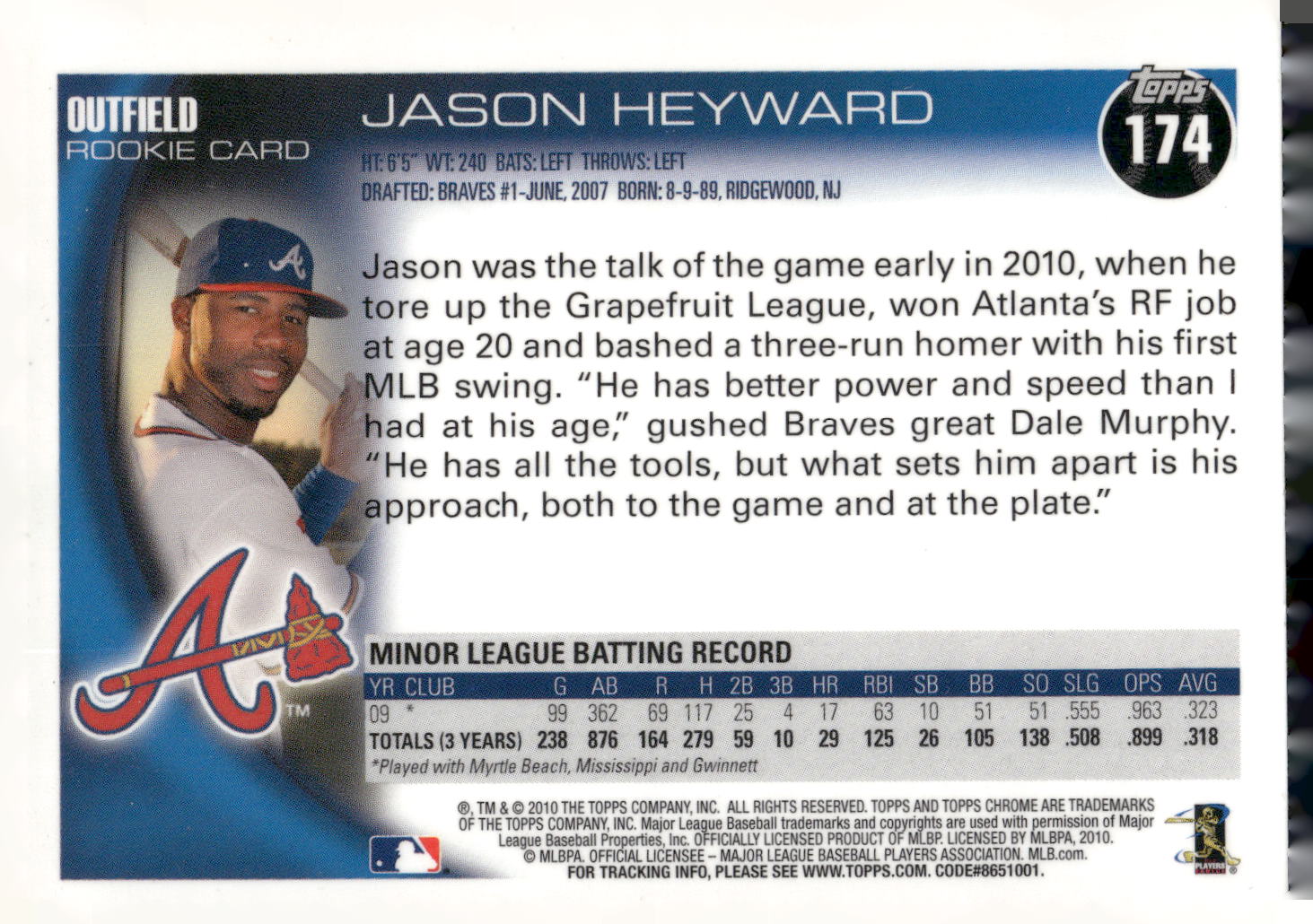 2010 Topps Chrome #174 Jason Heyward