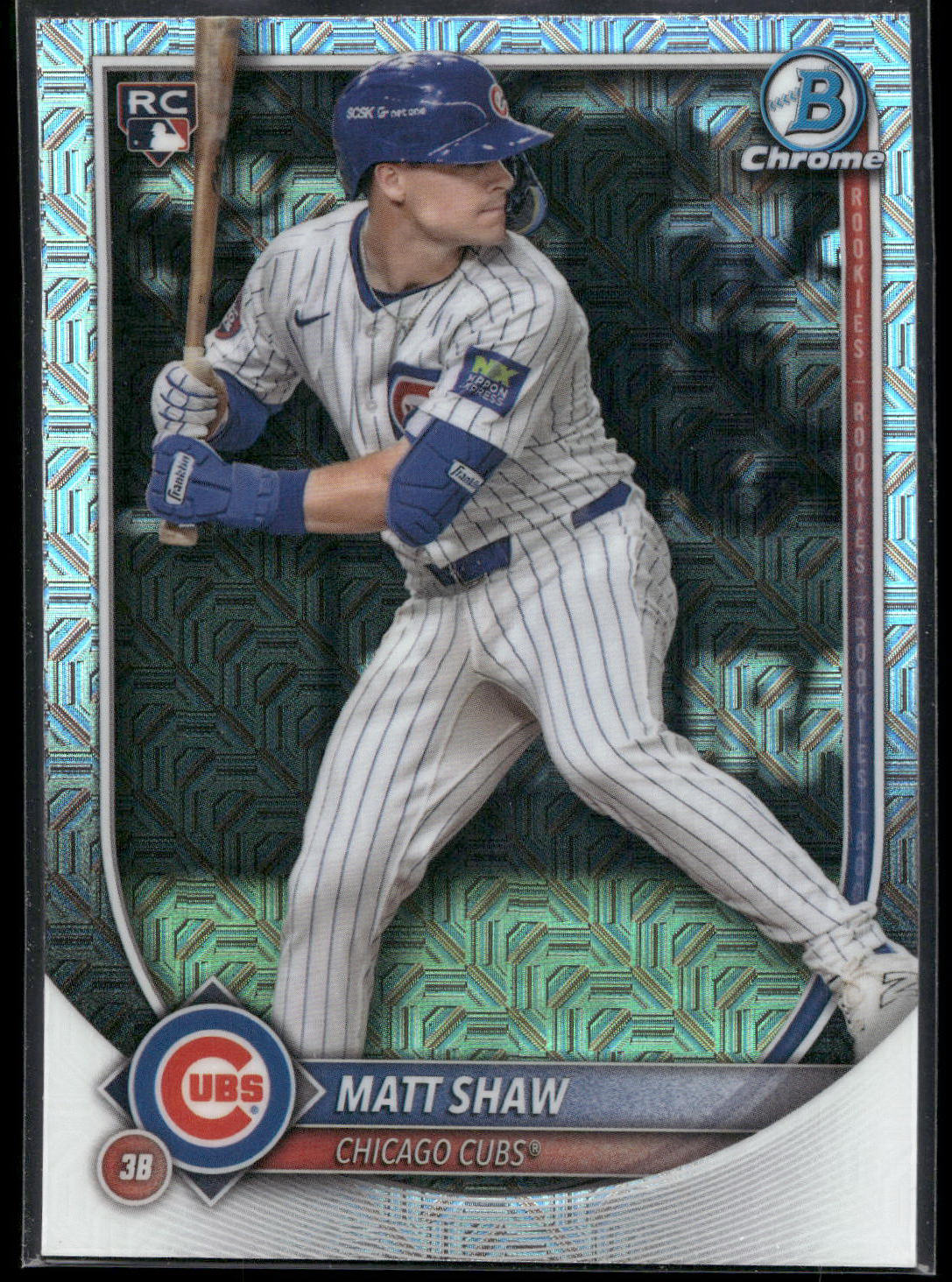 2025 Bowman Chrome #46 Matt Shaw Mojo Refractors