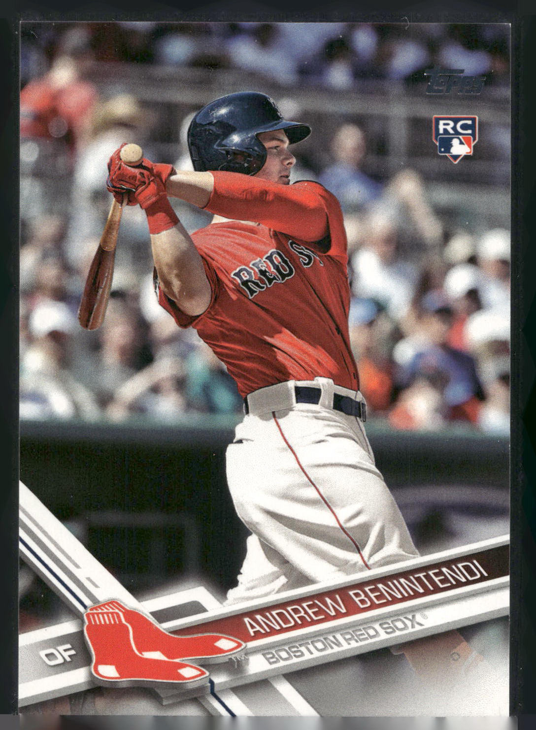 2017 Topps #283 Andrew Benintendi Factory Set Bonus: Rookie Image Variation