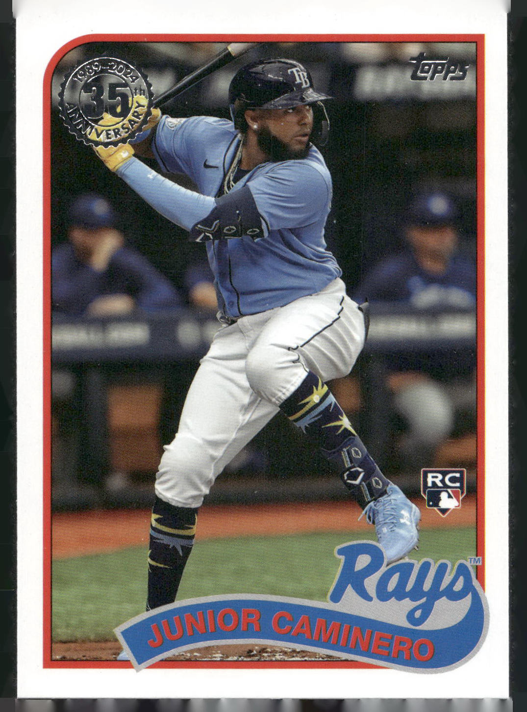 2024 Topps #89B-50 Junior Caminero 1989 Topps Baseball 35th