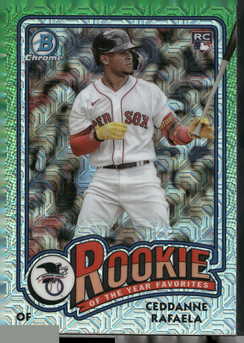 2024 Bowman #ROY-5 Ceddanne Rafaela Rookie of the Year Favorites Mojo Refractors