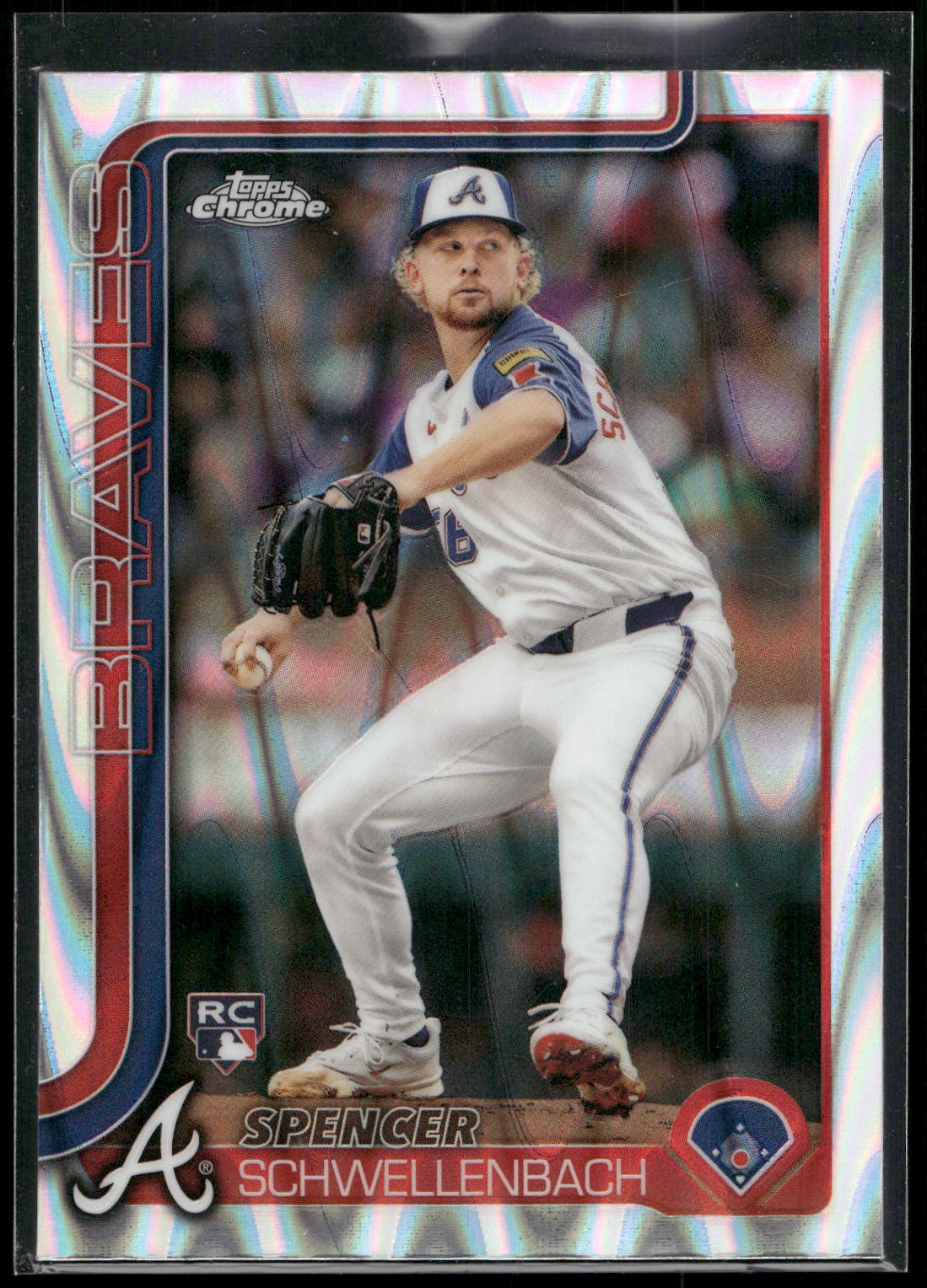 2025 Topps Chrome #203 Spencer Schwellenbach RayWave Refractors