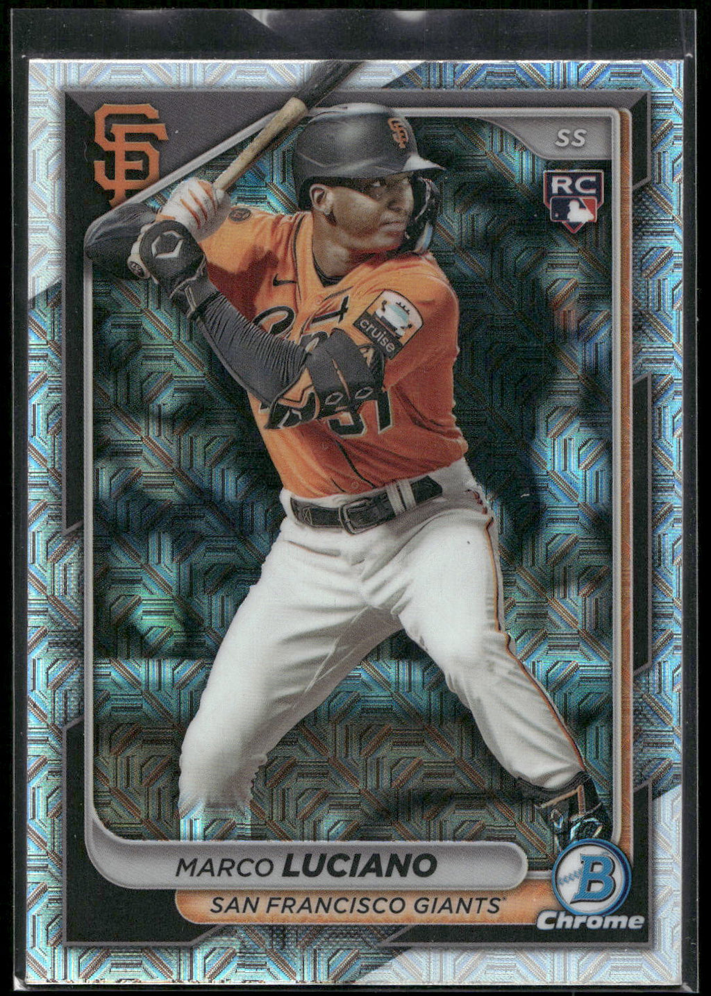 2024 Bowman Chrome #43 Marco Luciano Mojo Refractors