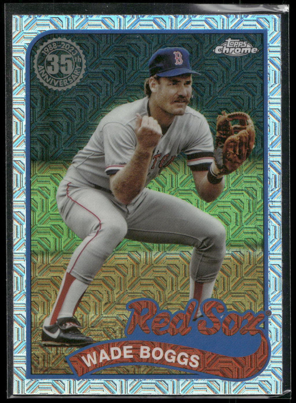 2024 Topps Chrome #T89C-36 Wade Boggs 1989 Topps Baseball 35th
