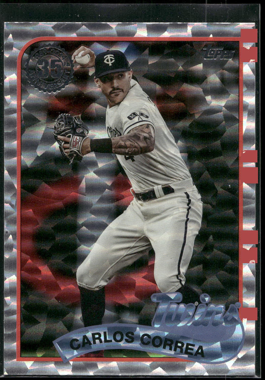 2024 Topps #89B-41 Carlos Correa 1989 Topps Baseball 35th Foil
