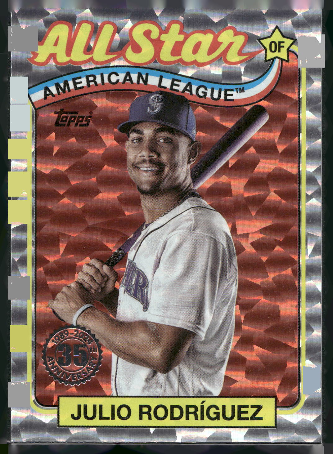 2024 Topps #89ASB-24 Julio Rodríguez 1989 Topps Baseball 35th Foil