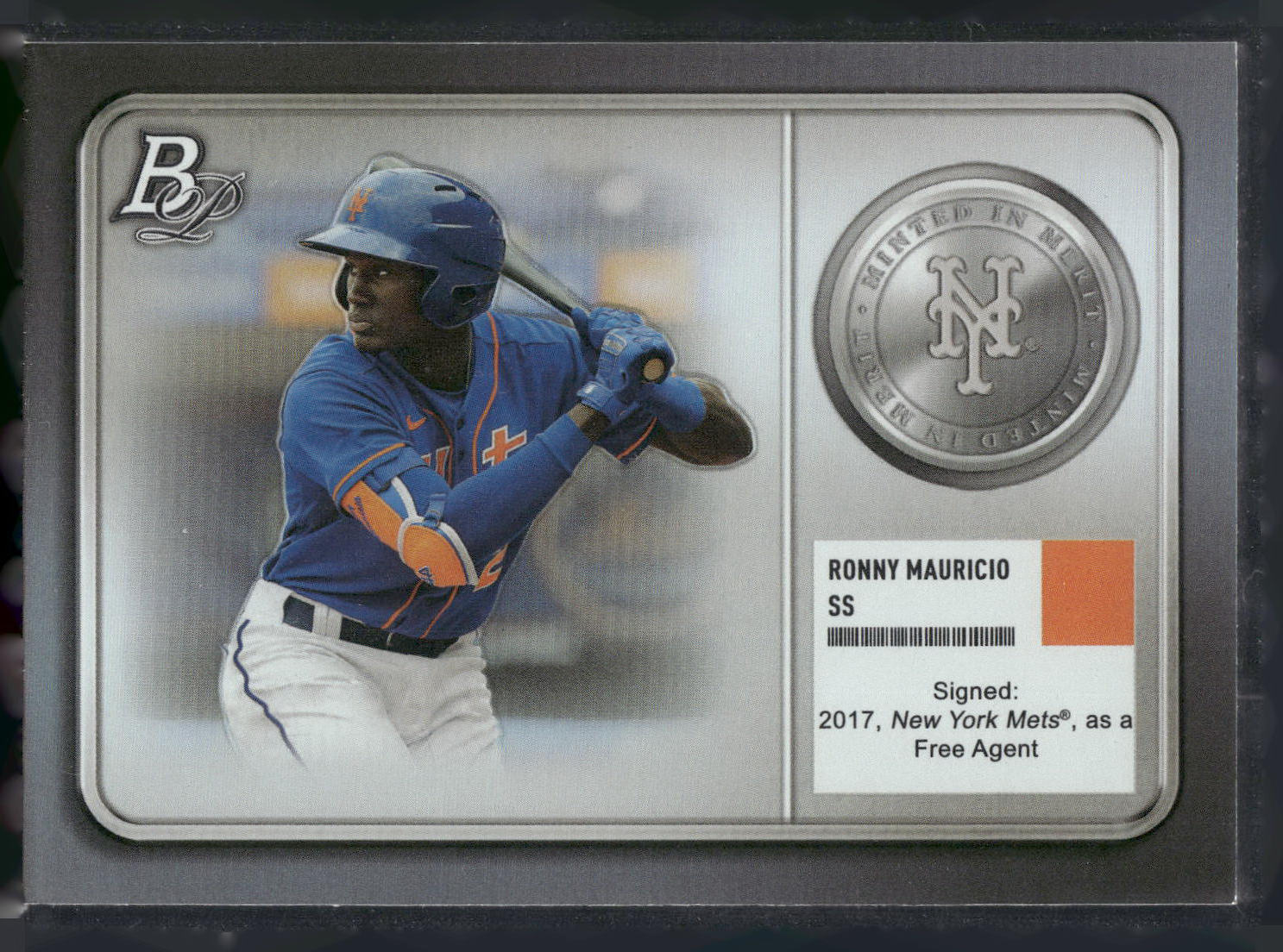 2022 Bowman Platinum #MM-11 Ronny Mauricio Minted in Merit