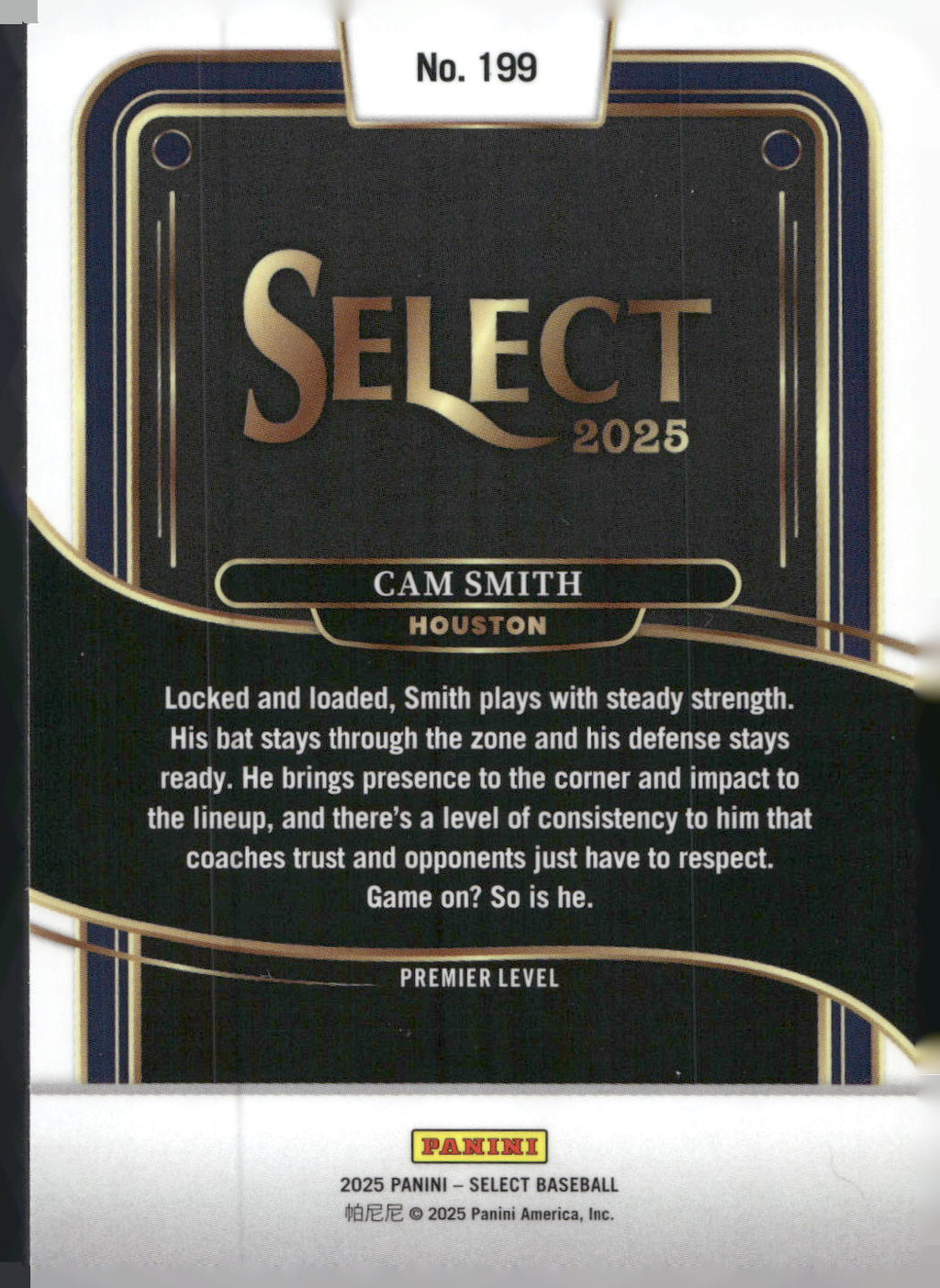 2025 Panini Select #199 Cam Smith