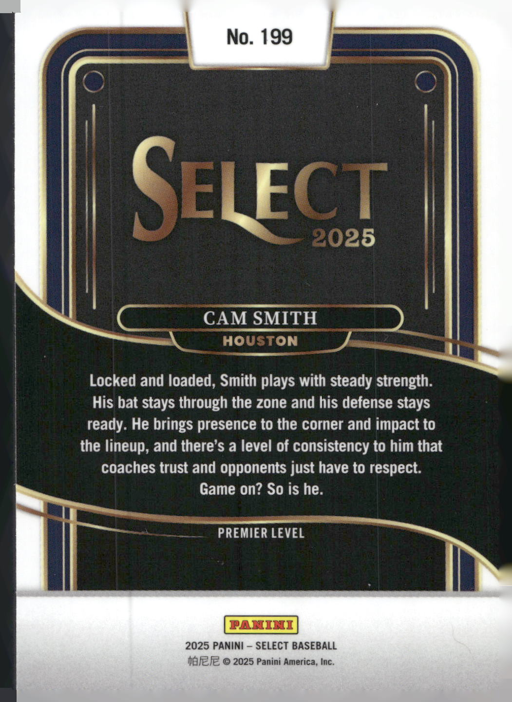2025 Panini Select #199 Cam Smith