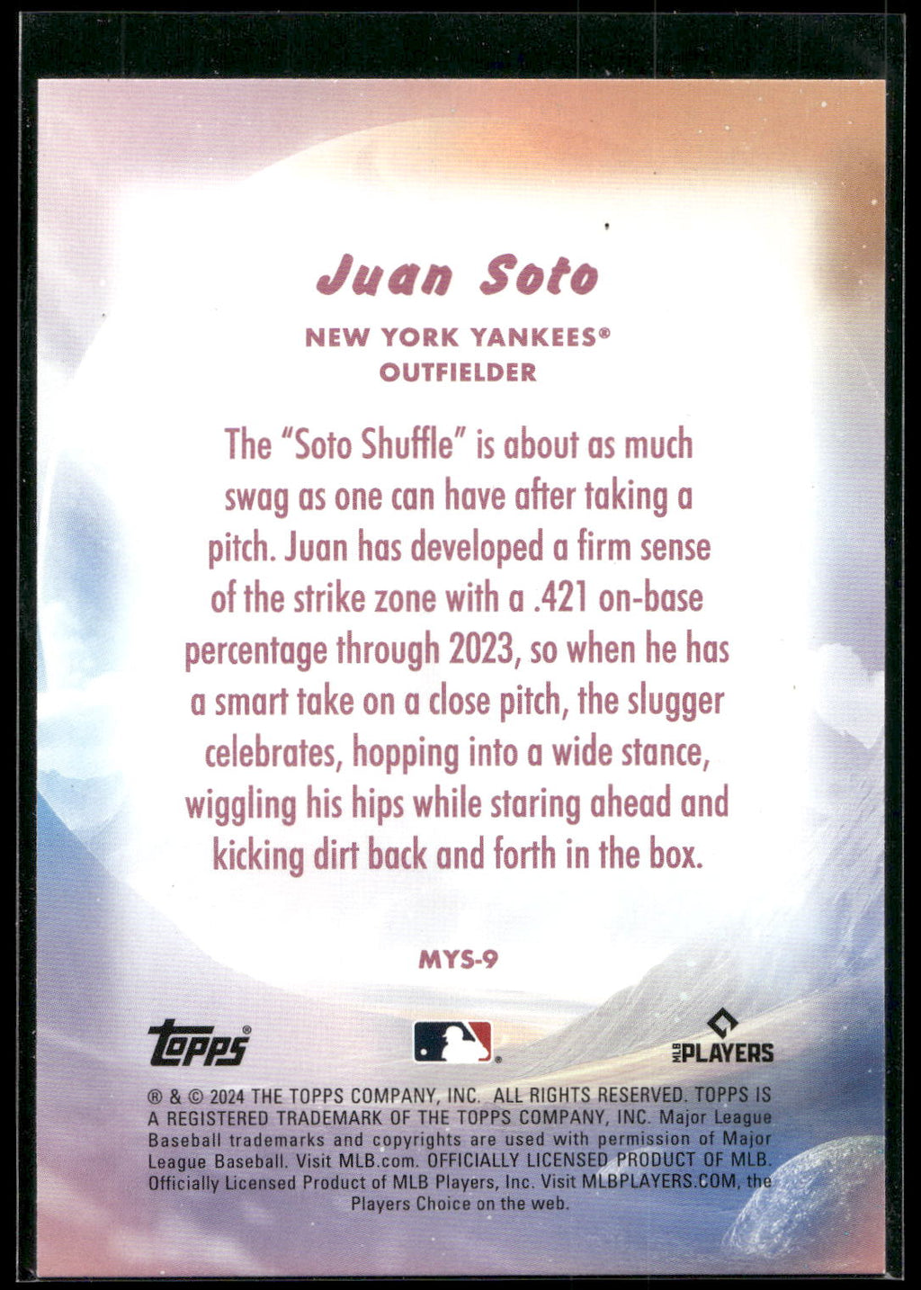 2024 Topps Update #MYS-9 Juan Soto Mystical