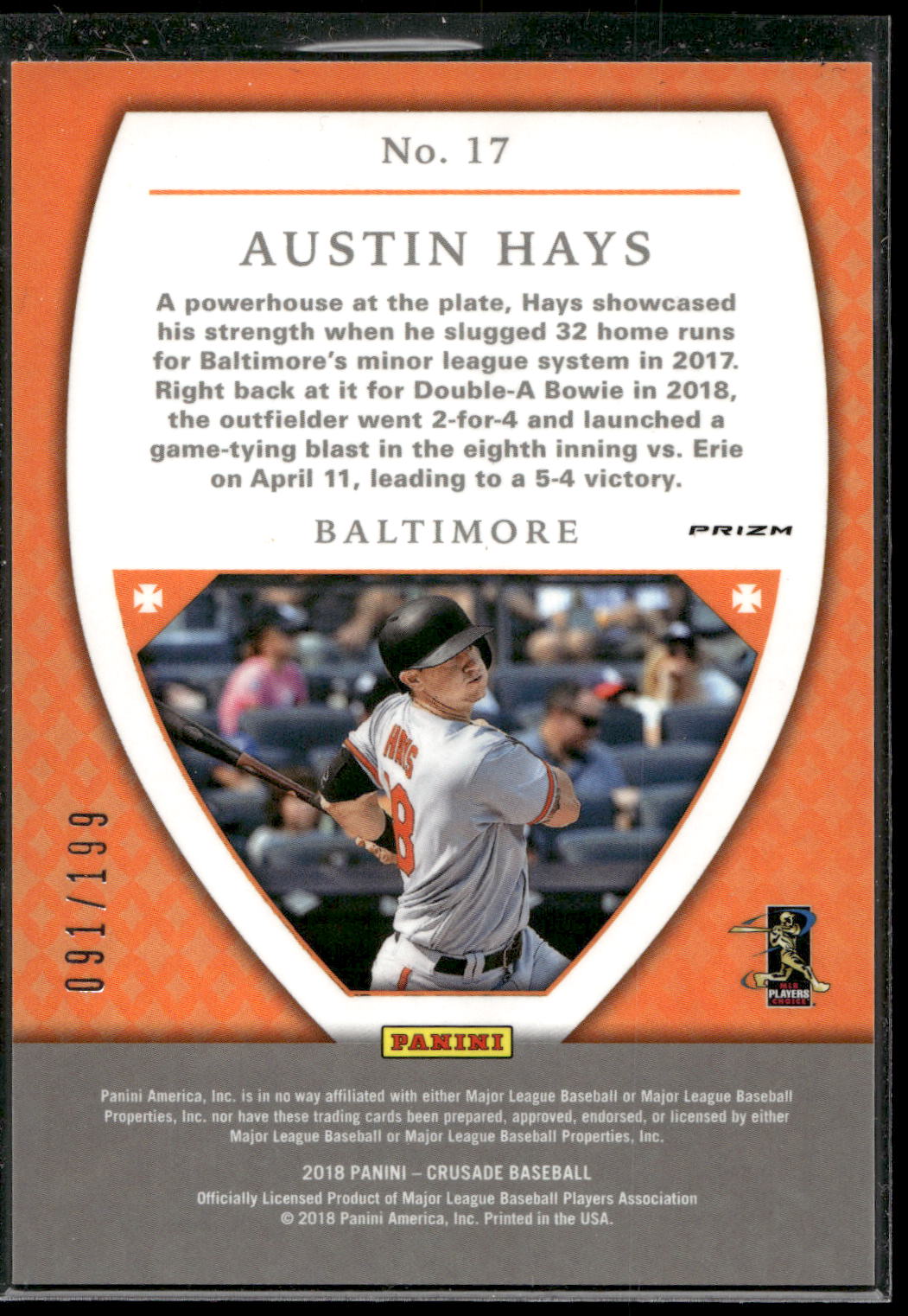 2018 Panini Chronicles #19 Mike Trout Crusade Ruby Wave #/199
