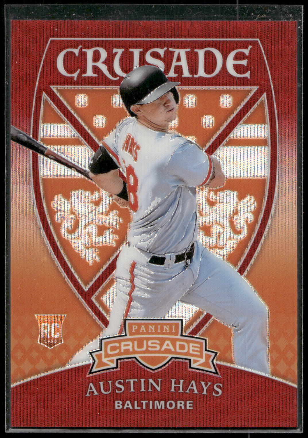 2018 Panini Chronicles #19 Mike Trout Crusade Ruby Wave #/199