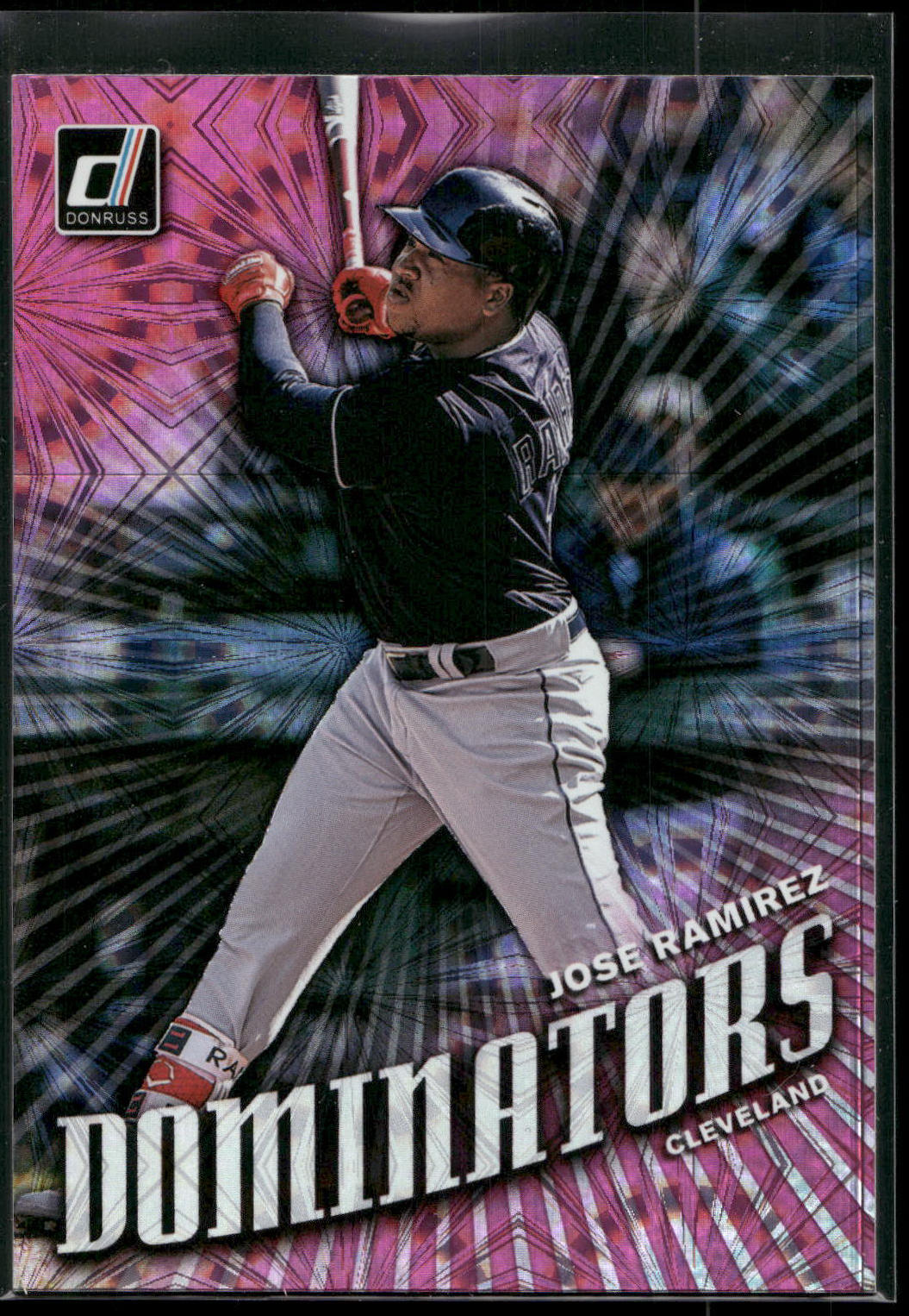 2019 Donruss #D8 Jose Ramirez Dominators Pink Fireworks