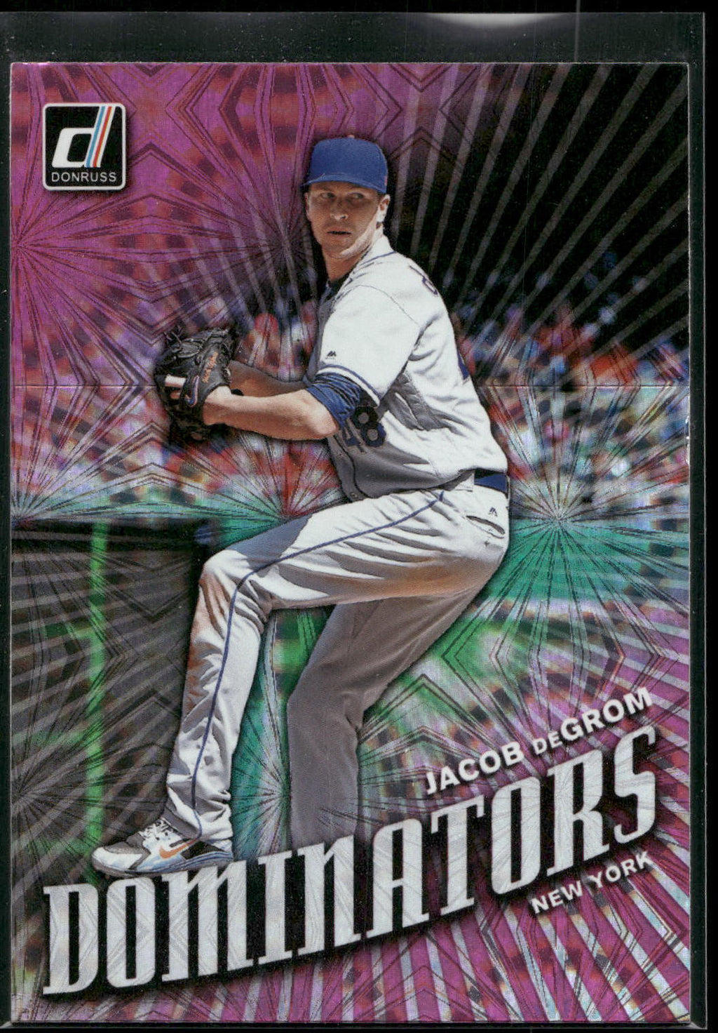 2019 Donruss #D3 Jacob deGrom Dominators Pink Fireworks