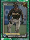 2024 Bowman #BCP-87 Homer Bush Jr. Chrome Prospects Lunar Glow Refractors