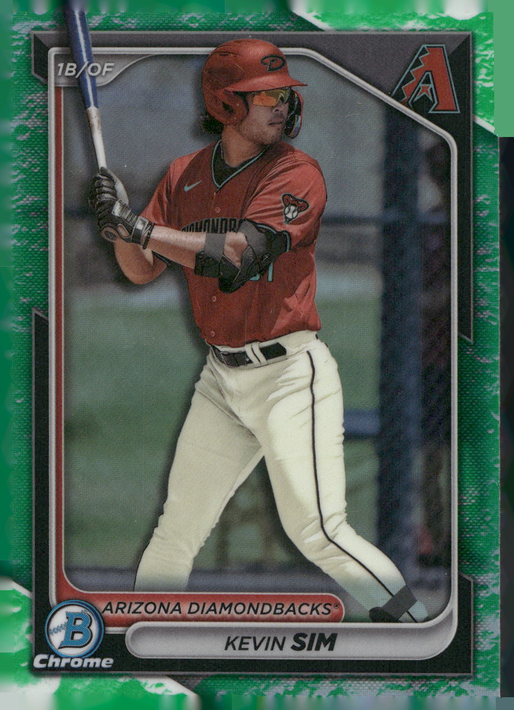 2024 Bowman #BCP-34 Kevin Sim Chrome Prospects Lunar Glow Refractors