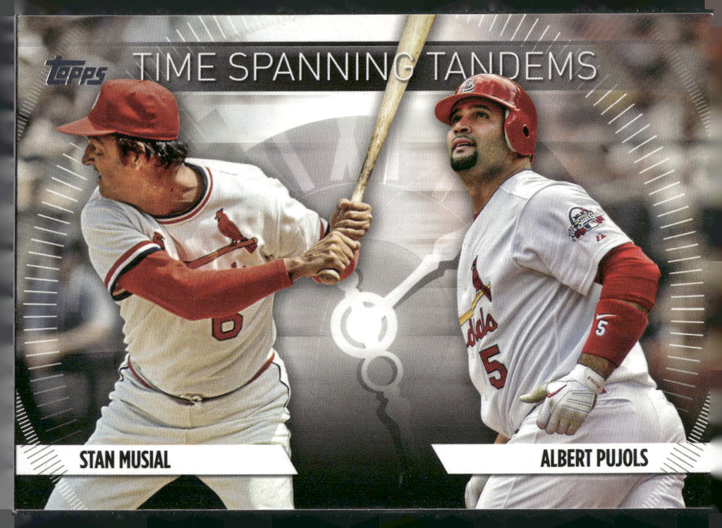 2023 Topps Update #TS-10 Stan Musial / Albert Pujols Time Spanning Tandems