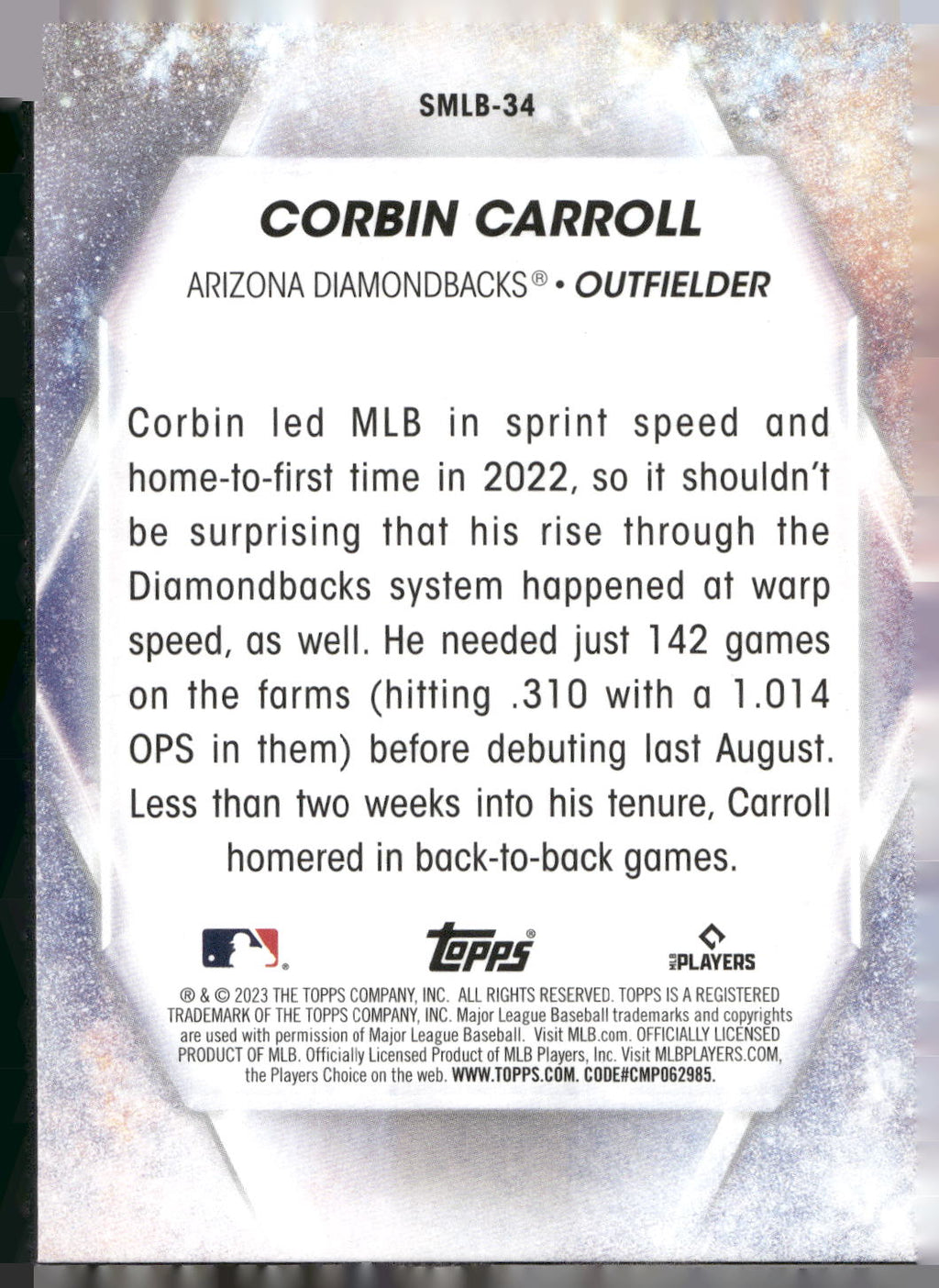 2023 Topps #SMLB-34 Corbin Carroll Stars of MLB