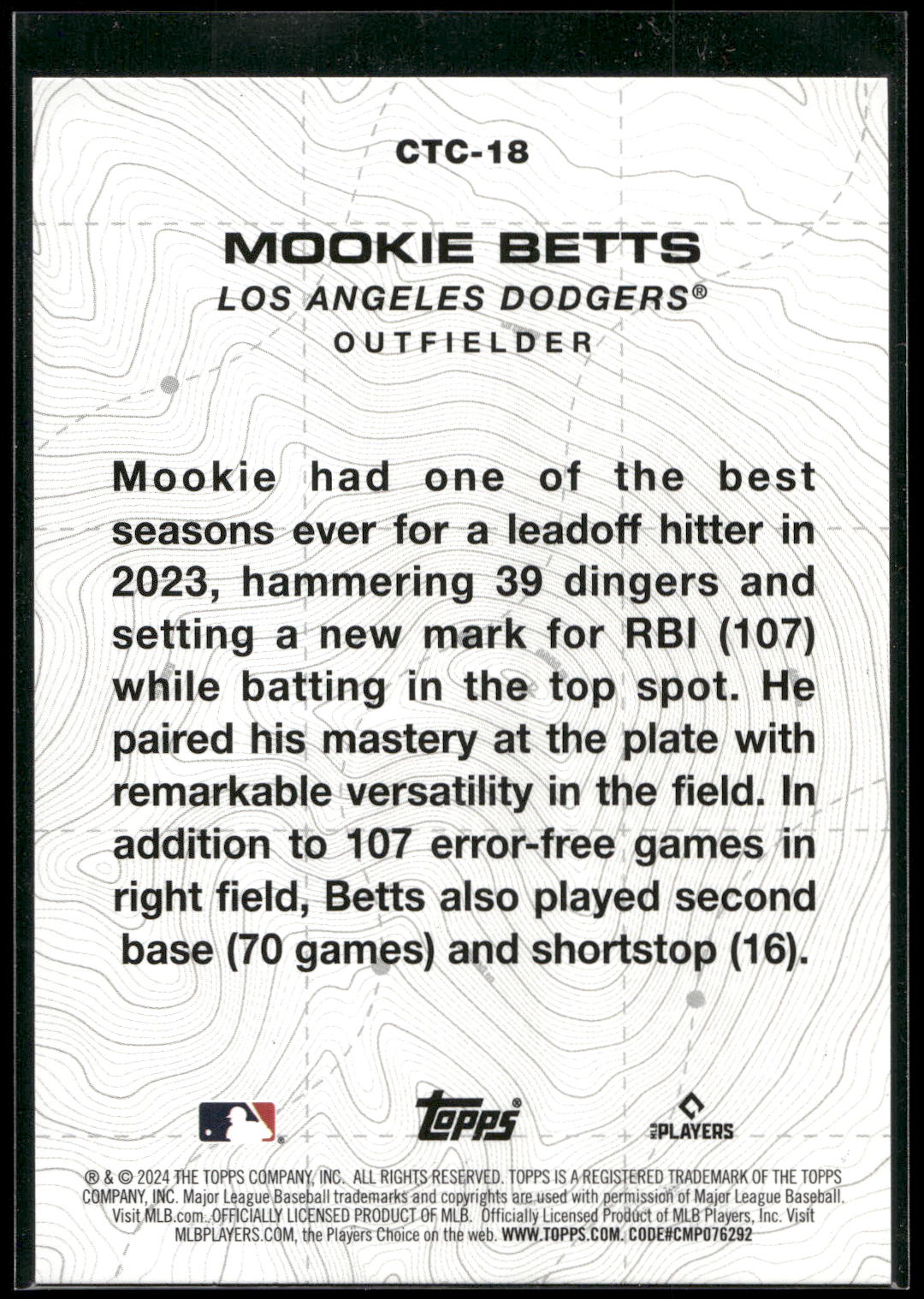 2024 Topps #CTC-18 Mookie Betts City to City