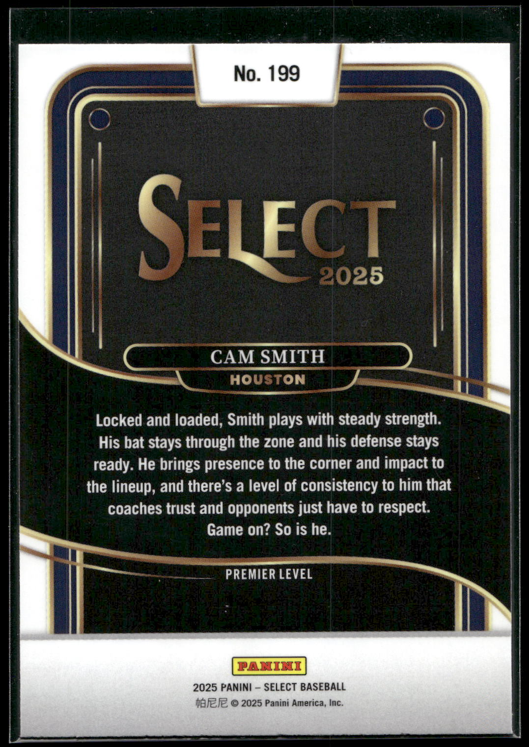 2025 Panini Select #199 Cam Smith