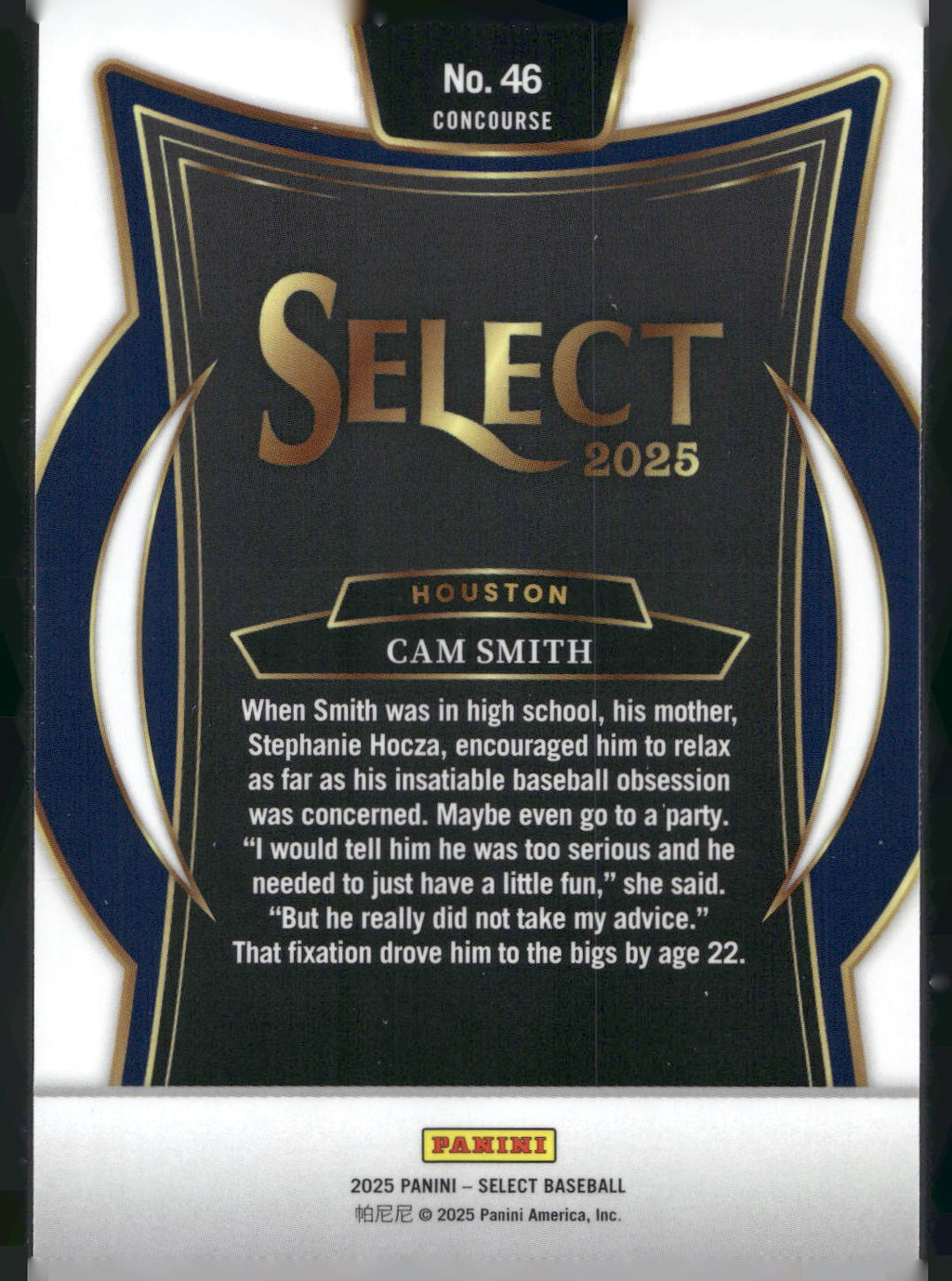 2025 Panini Select #46 Cam Smith