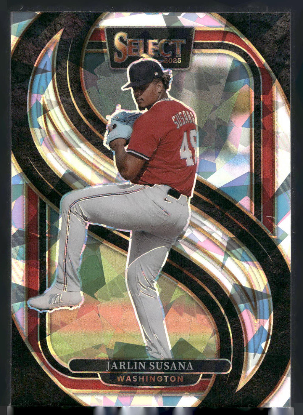 2025 Panini Select #189 Jarlin Susana Silver Prizms