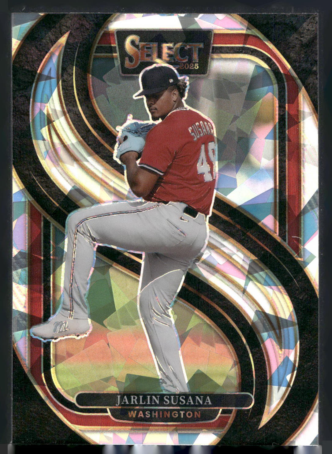 2025 Panini Select #189 Jarlin Susana Silver Prizms