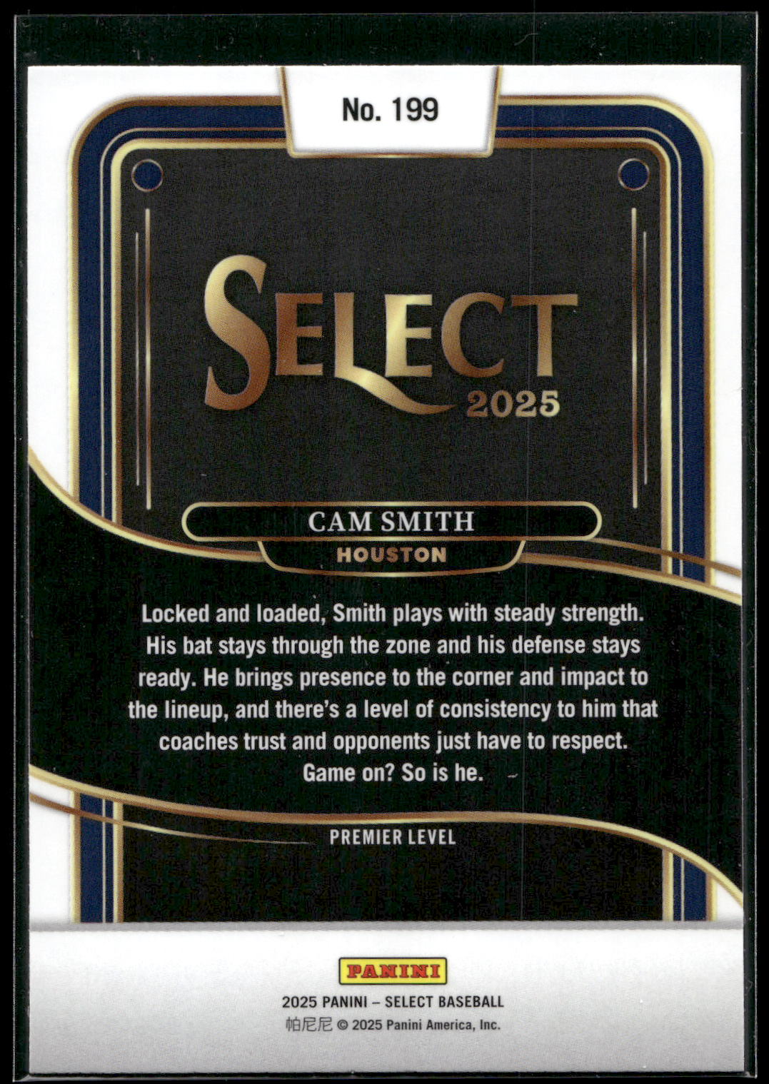2025 Panini Select #199 Cam Smith