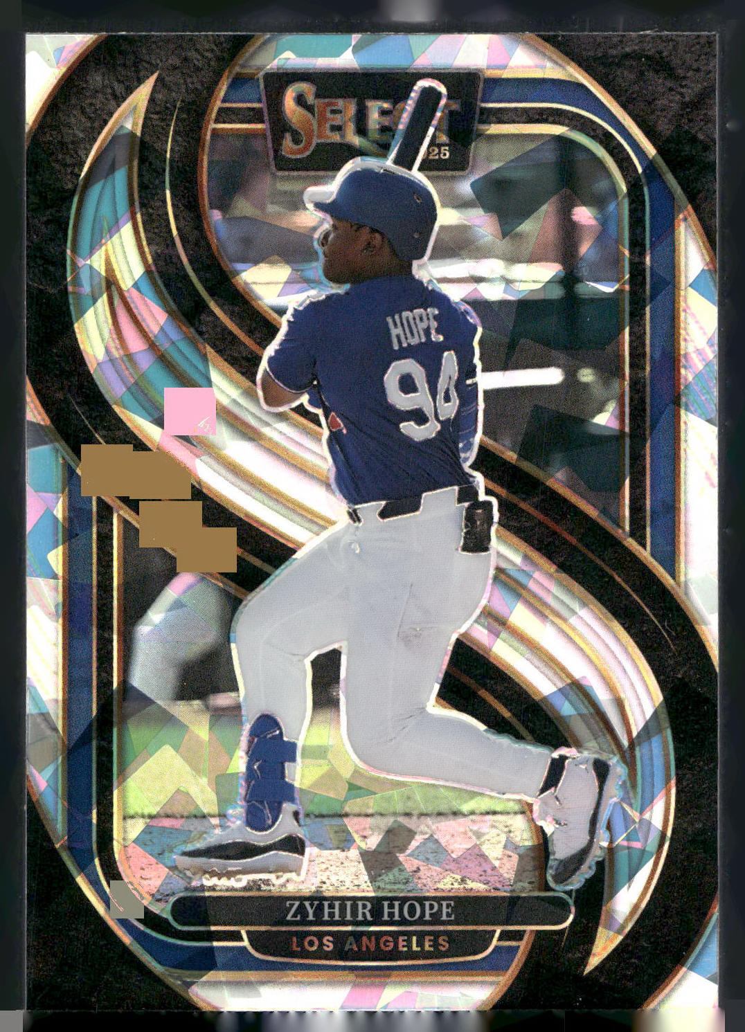 2025 Panini Select #186 Zyhir Hope Ice Prizms