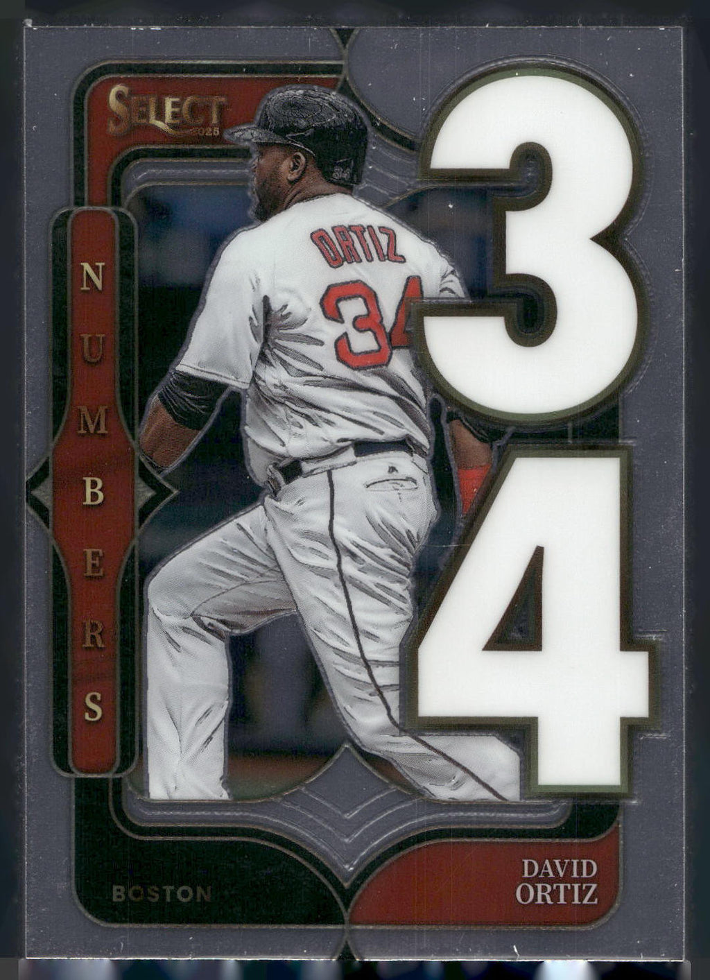 2025 Panini Select #3 David Ortiz Select Numbers