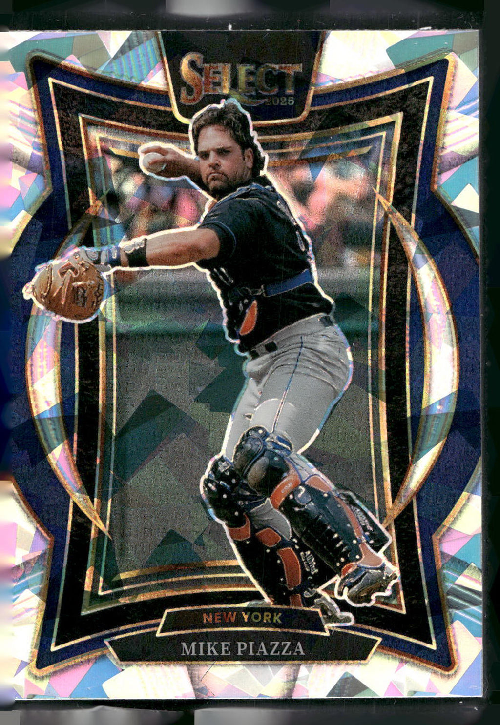 2025 Panini Select #43 Mike Piazza Silver Wave Prizms