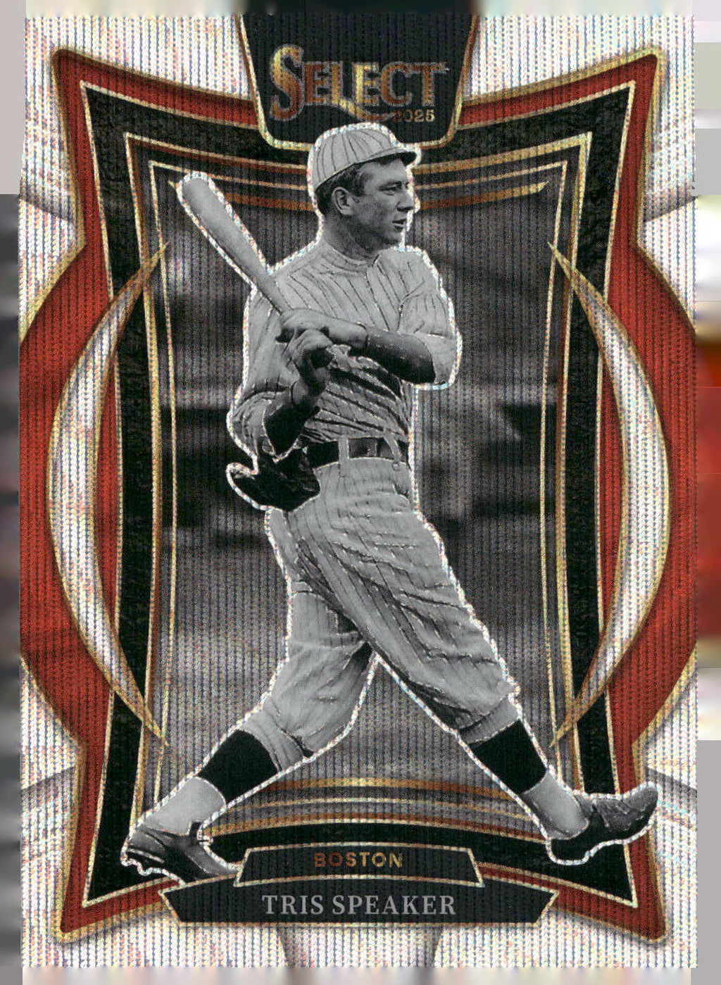 2025 Panini Select #29 Tris Speaker Silver Wave Prizms