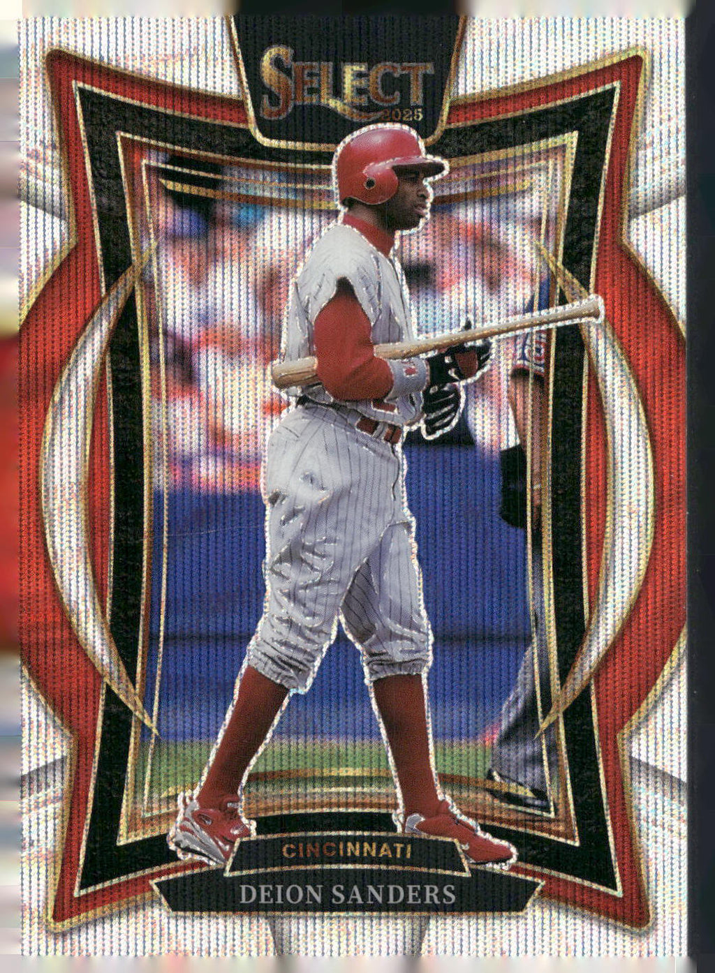 2025 Panini Select #72 Deion Sanders Silver Wave Prizms