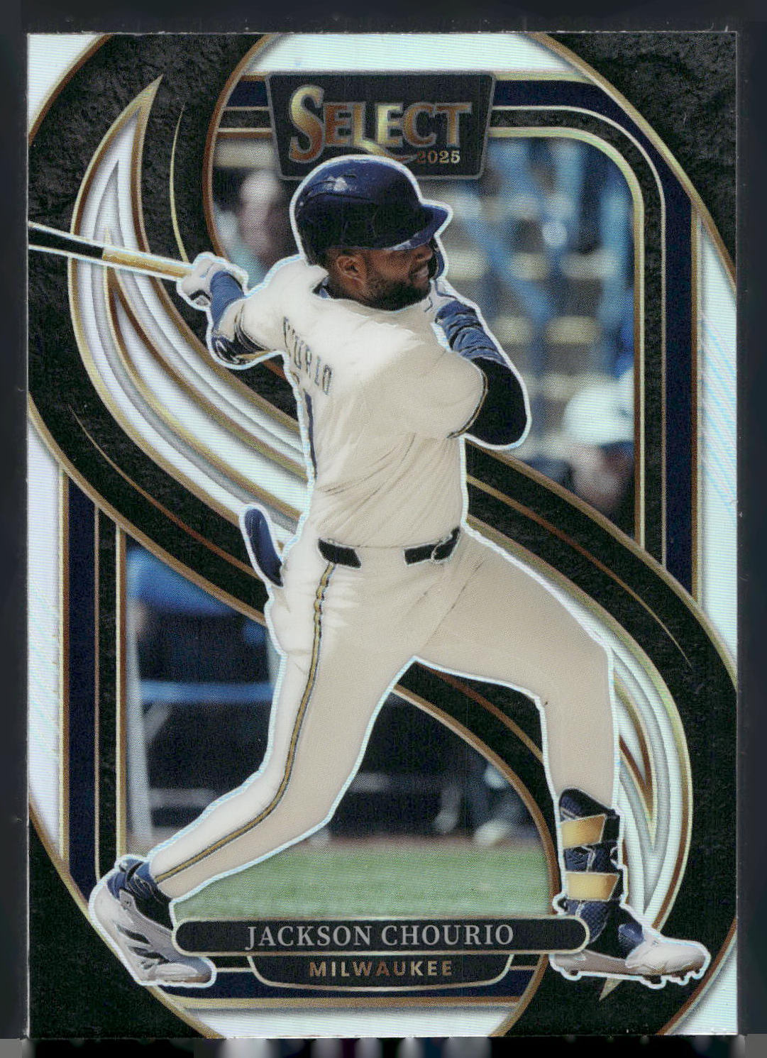 2025 Panini Select #130 Jackson Chourio Silver Prizms