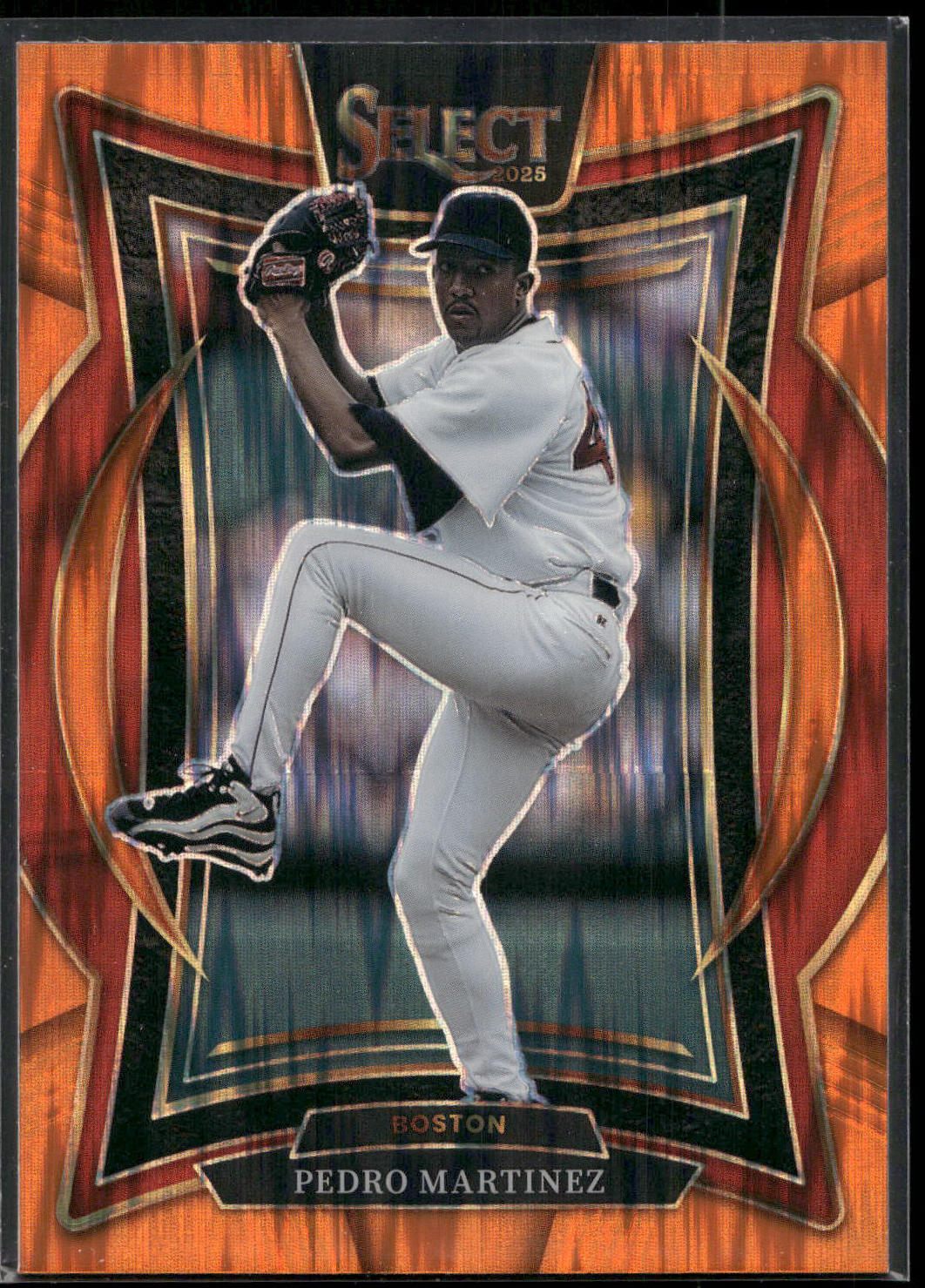 2025 Panini Select #6 Pedro Martinez Orange Flash Prizms